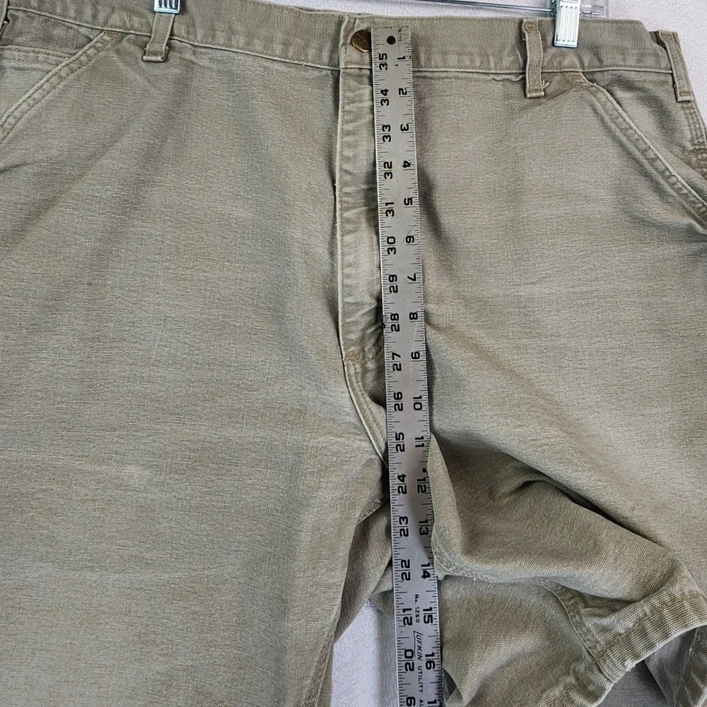 Carhartt 40 Tan Canvas Carpenter Shorts B25 DES Workwear Utility Gorpcore Rugged